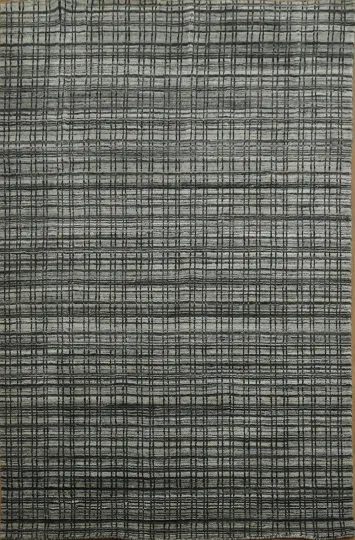 Geometric Contemporary Oriental Area Rug 5x8