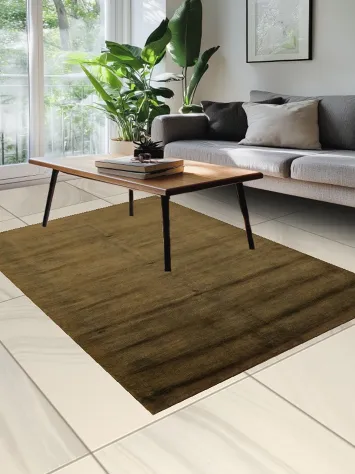 Brown Contemporary Area Rug 5x7
