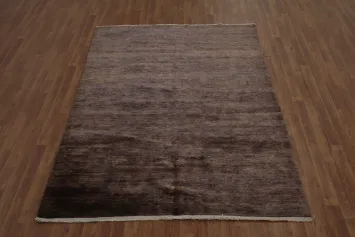 Chic Modern Abstract Area Rug 6x8 Soft Purple Hues