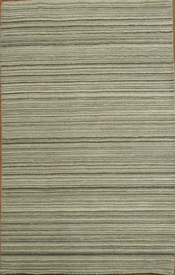 Stripe Gabbeh Oriental Area Rug 5x8