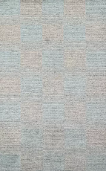 Checkered Gabbeh Wool Area Rug 5x8