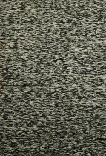 Elegant Black and Grey Textured Rug for Modern Living Spaces 6x8