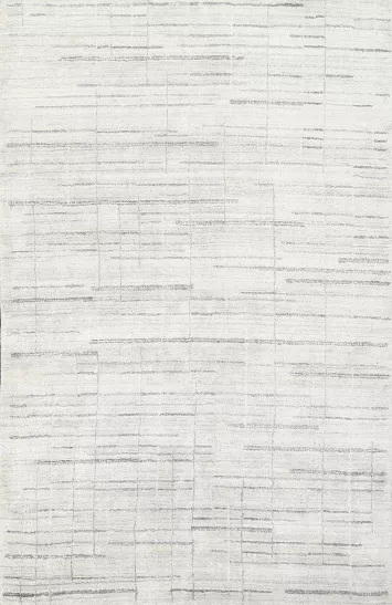 Striped Gabbeh Wool Area Rug 5x8