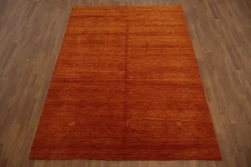 Wool Gabbeh Oriental Area Rug 6x8