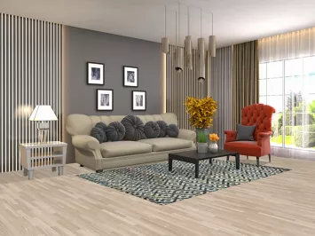 Moroccan Hand-Knotted Area Rug 5x8