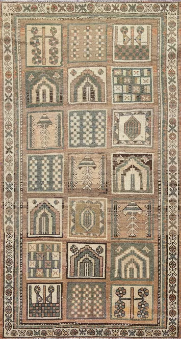 Garden Design Bakhtiari Persian Area Rug 4x7