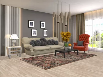 Garden Design Bakhtiari Persian Area Rug 5x9