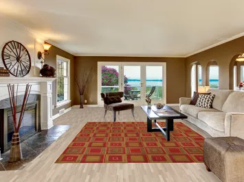 Contemporary Nepalese Wool Area Rug 8x10