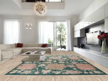 Large Vegetable Dye Nepalese Large Wool Rug 12x16