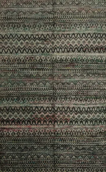 Chevron Style Abstract Oriental Area Rug 6x9