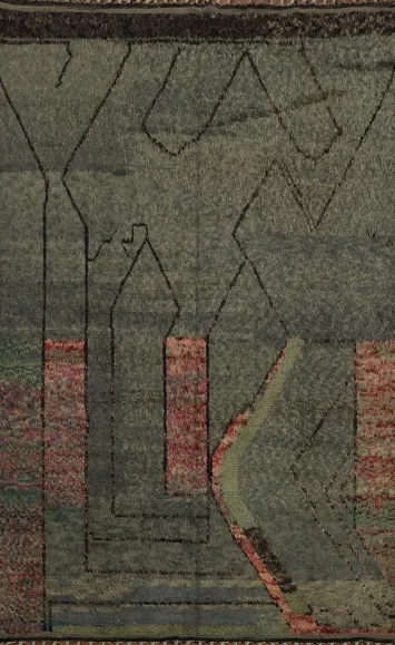 Handmade Moroccan Wool Area Rug 8x11