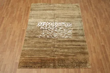 Handmade Contemporary Oriental Area Rug 5x8