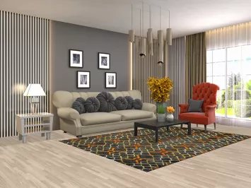 Trellis Moroccan Handmade Area Rug 6x8