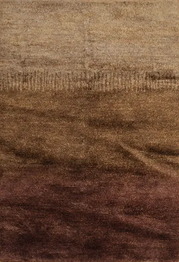 Sleek Contemporary Rug with Rich, Multi-Shade Earth Tones 5x8