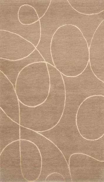 Vegetable Dye Nepalese Contemporary Wool Rug 3x5