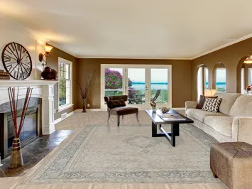 Vintage Wool Kerman Persian Area Rug 10x13