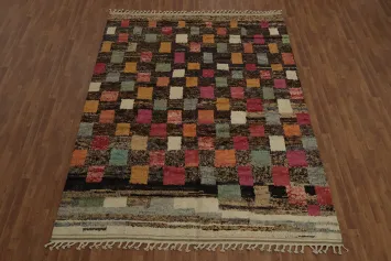 Handmade Moroccan Wool Area Rug 8x11