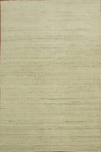 Contemporary Gabbeh Wool Area Rug 5x8
