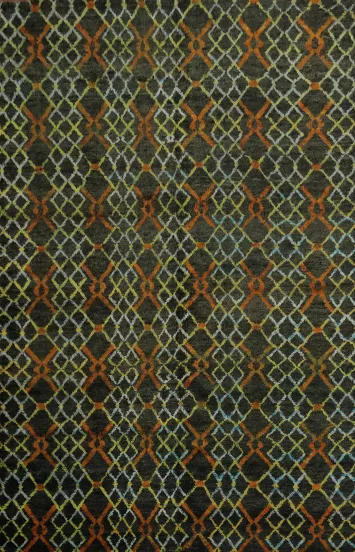 Geometric Moroccan Handmade Area Rug 8x11