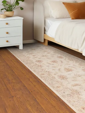 Vegetable Dye Handmade Peshawar Wool Runner Rug 3x10