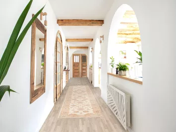 Vegetable Dye Peshawar Wool Runner Rug 3x13