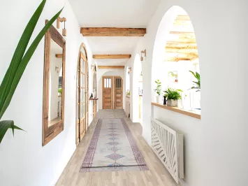 Vegetable Dye Handmade Navajo Wool Runner Rug 3x15