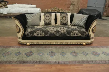 Vegetable Dye Handmade Navajo Wool Runner Rug 3x15