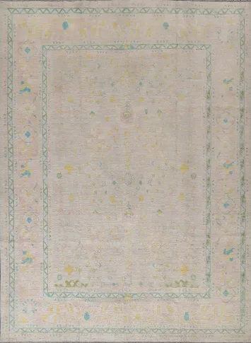 Vegetable Dye Oushak Turkish Area Rug 8x10