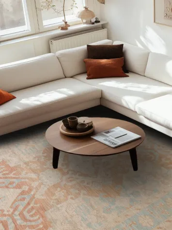 Vegetable Dye Wool Oushak Turkish Area Rug 8x10