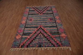 Wool Moroccan Handmade Area Rug 6x10