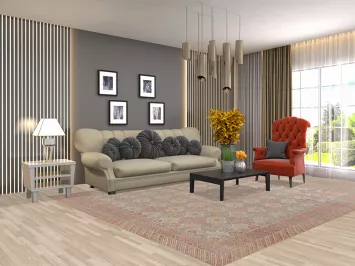 Vegetable Dye Oushak Turkish Area Rug 8x10