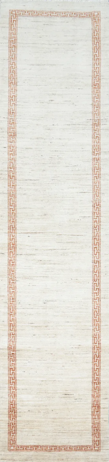Wool Gabbeh Kashkoli Handmade Runner Rug 2x10