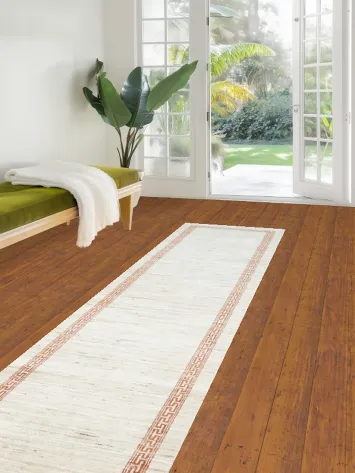 Wool Gabbeh Kashkoli Handmade Runner Rug 2x10