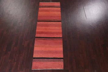 Handmade Gabbeh Kashkoli Wool Runner Rug 3x10