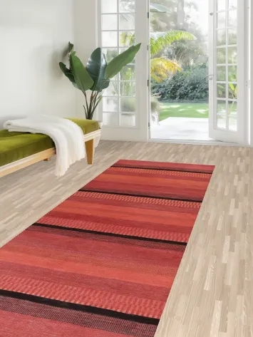 Handmade Gabbeh Kashkoli Wool Runner Rug 3x10