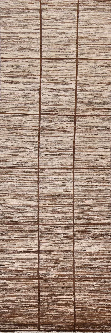 Handmade Gabbeh Kashkoli Wool Runner Rug 3x10