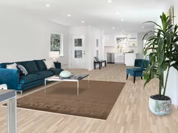 Vegetable Dye Brown Nepalese Wool Area Rug 6x9