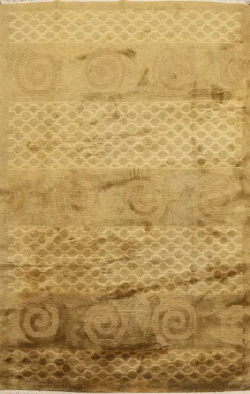 Vegetable Dye Nepalese Handmade Area Rug 6x9