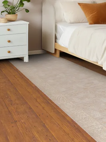 Vegetable Dye Wool Oushak Turkish Runner Rug 3x10