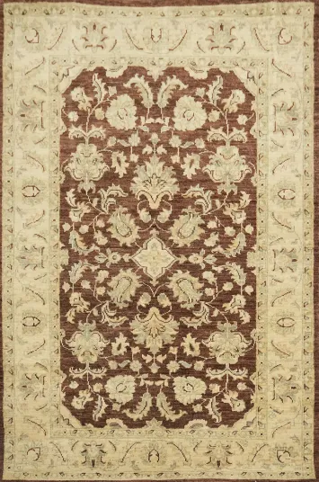 Vegetable Dye Chobi Peshawar Handmade Wool Rug 3x5