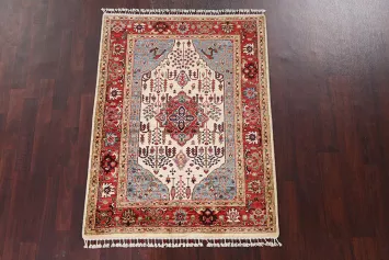 Vegetable Dye Ziegler Wool Area Rug 4x5