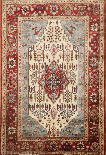 Vegetable Dye Ziegler Handmade Wool Rug 3x5