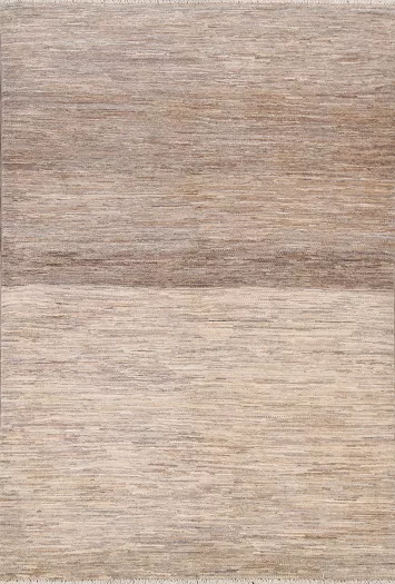 Earth-Tone Gabbeh Kashkoli Modern Area Rug 4x6