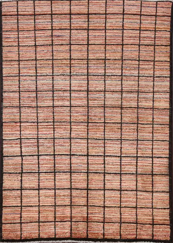 Checkered Gabbeh Kashkoli Oriental Wool Rug 3x5