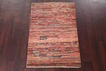Contemporary Gabbeh Kashkoli Wool Handmade Rug 3x4