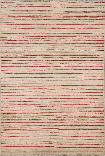 Contemporary Gabbeh Kashkoli Handmade Rug 3x4