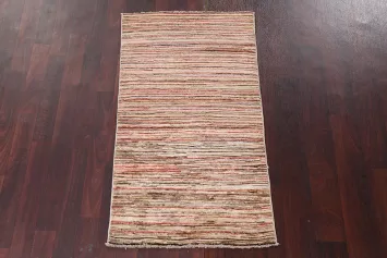 Contemporary Gabbeh Kashkoli Handmade Wool Rug 2x4