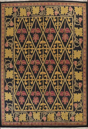 Vegetable Dye Nepalese Handmade Area Rug 9x12