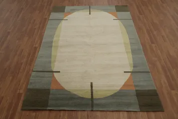 Sophisticated Oval Accent: Stylish Rug for Modern Interiors 6x9