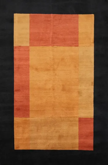 Vegetable Dye Nepalese Wool Rug 5x7